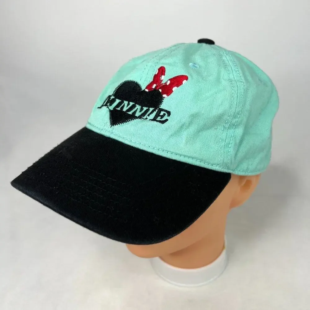 Disney Minnie Mouse Teal & Black Baseball Cap